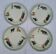 4 dessert plates bullfighting Choisy Le Roy Terre De Fer