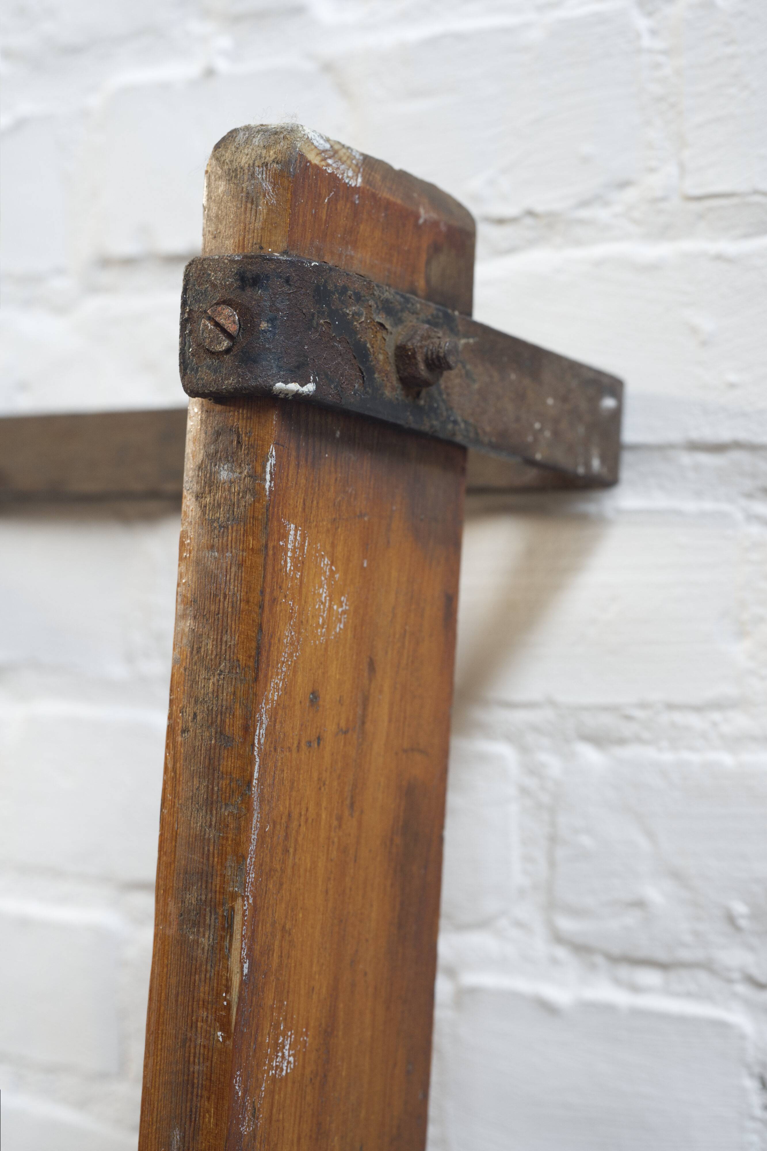 Échelle d'escalade en pin vintage