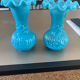 Set of 2 opaline vases