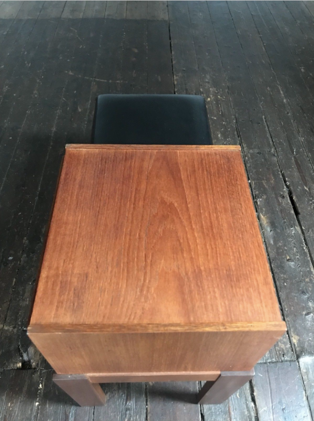 Teak phone bench