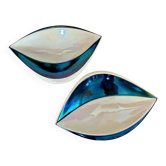 Pair of earthenware trinket trays - Verceram - 1960.