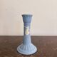 Wedgwood Blue and White Jasperware Vintage Candle Holder English Ceramics
