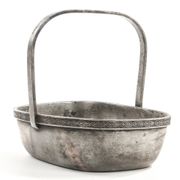 Art Deco nut basket, silver-plated metal, Norblin, Poland, 1930s