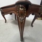 Louis XV style desk in solid walnut, 19th century