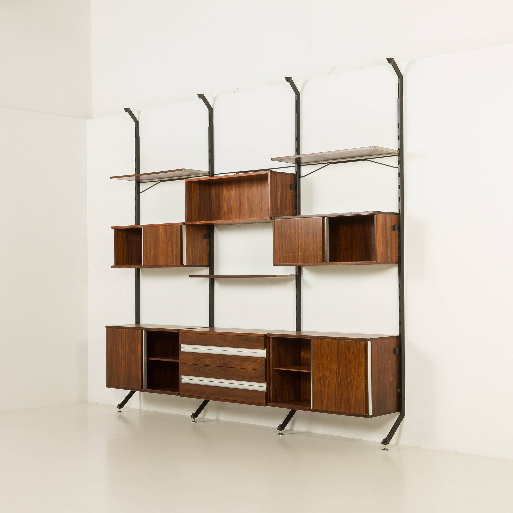 Ico Parisi rosewood wall unit for MIM, Italy 1960s