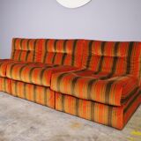 Striped armchairs, 1970s, set of 3