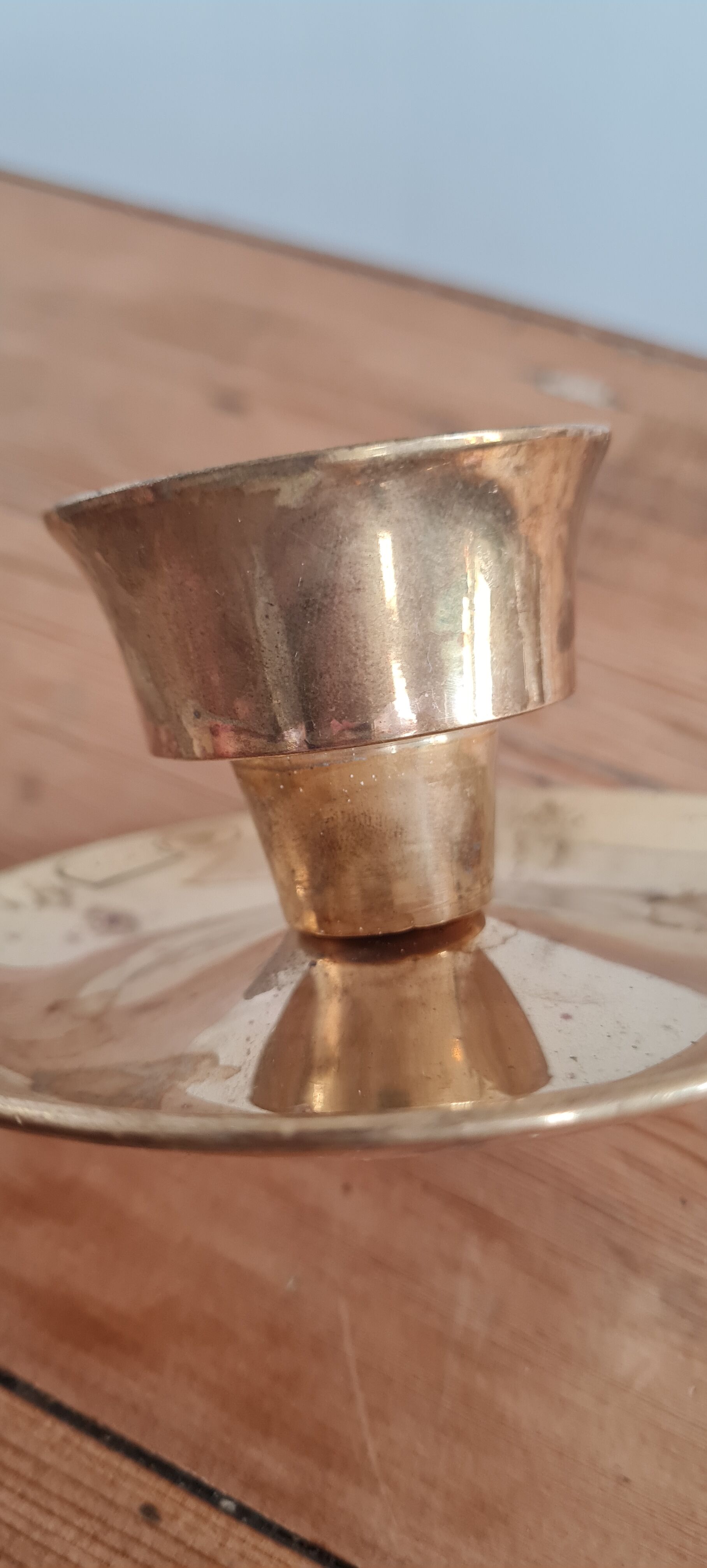 Brass candle holder