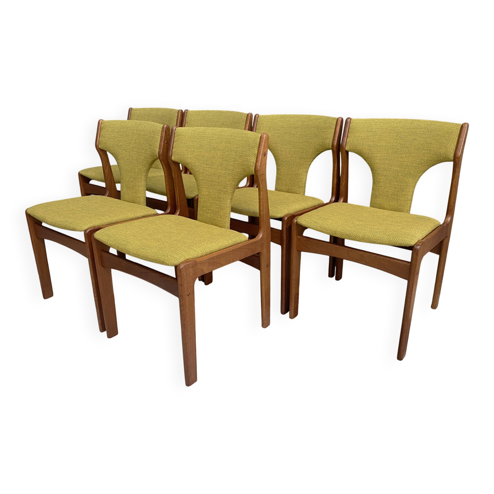 Set of 6 Teak Eric Buch dining chairs Denmark