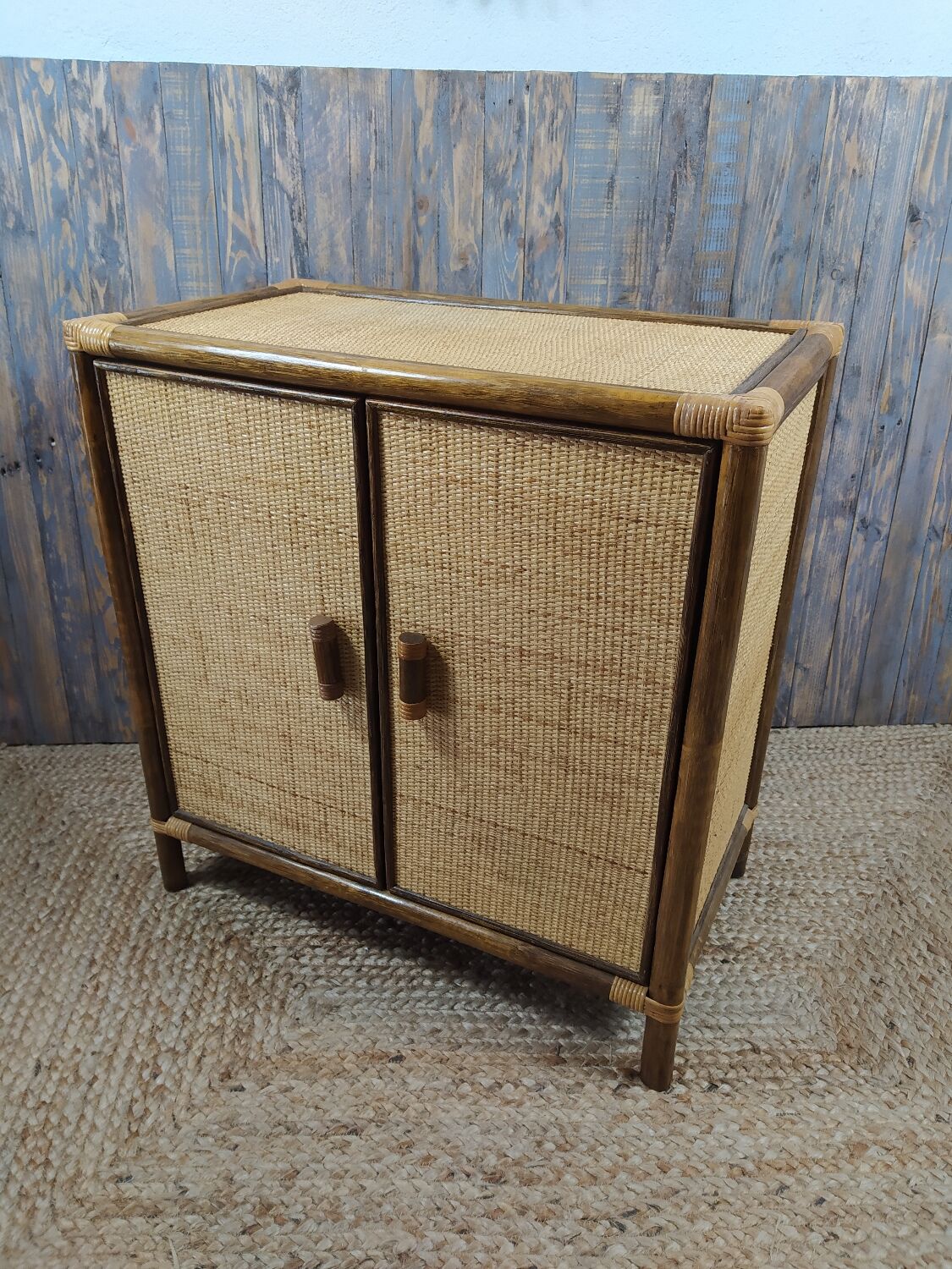 Rattan and wood furniture