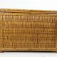 Coffee table or Chest in wicker, bamboo and wood of the 1960s Louis Sognot