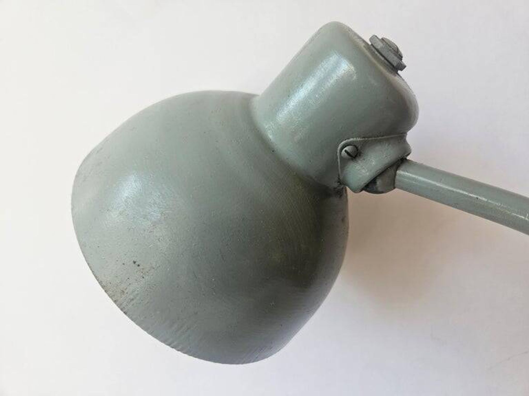 Industrial Desk Lamp Bauhaus, Marianne Brandt, Kandem, Glass Base, 1930s