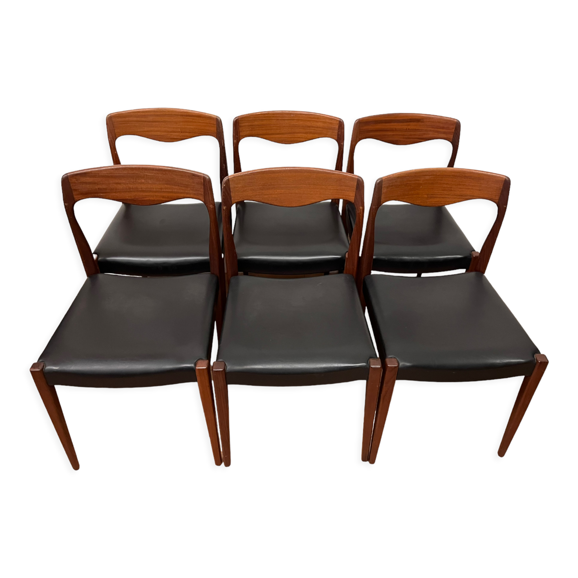 6 vintage lounge chairs