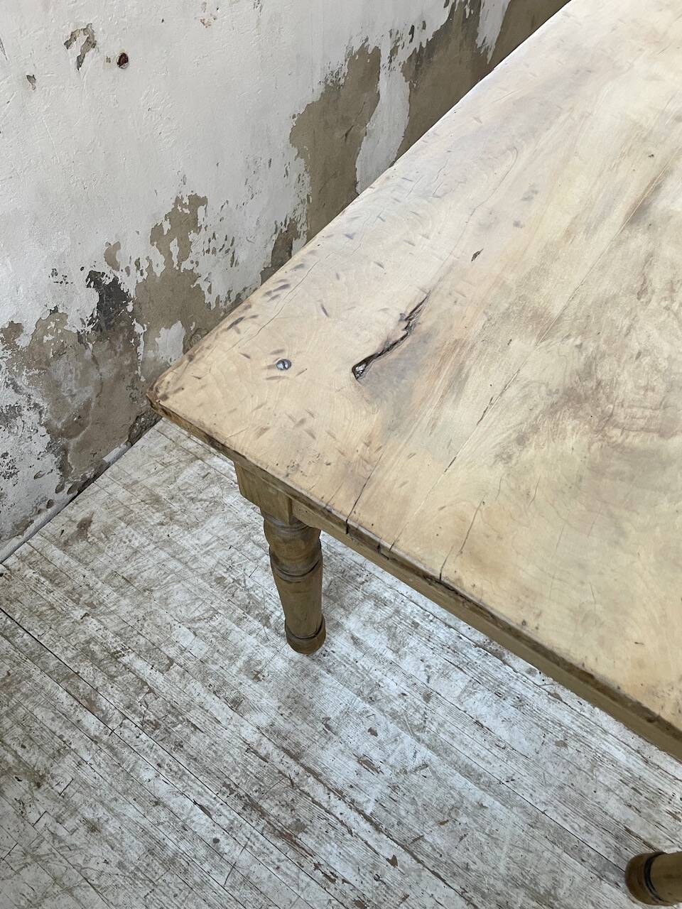 2m walnut drapery farmhouse table