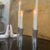 Set of 4 gota erika pekkari candlesticks, Scandinavian, 1990
