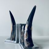 Pair of horn bookends