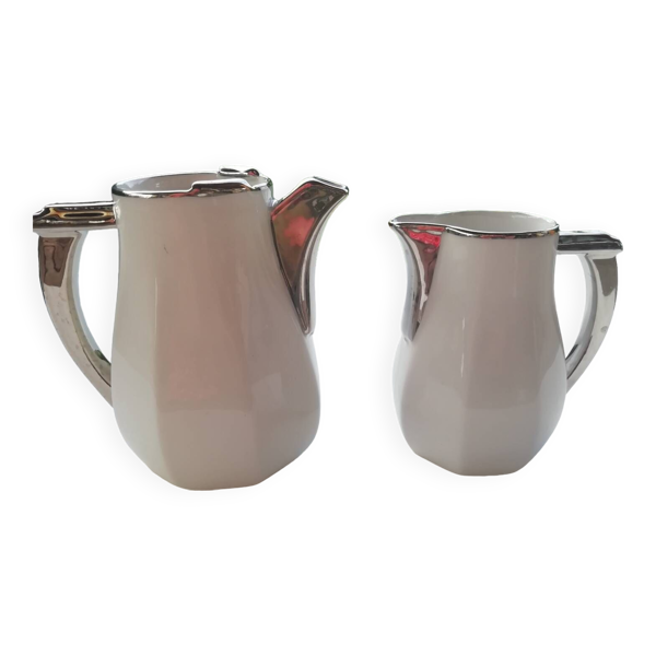 Paire de théières pot à lait