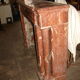 Fireplace columns in red marble of Languedoc and dating from the end of the XIX century