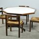 Modern vintage wengé dining table by OV Rotterdam, 1970s