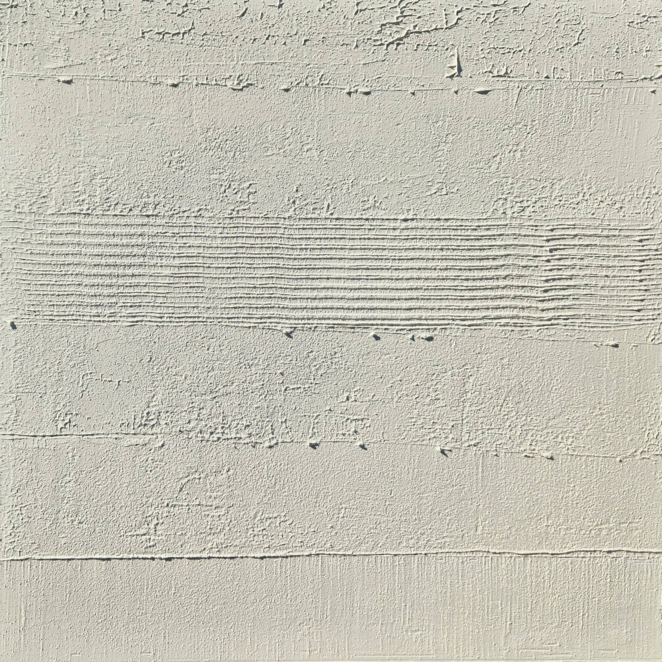 Minimalist monochrome abstract painting white