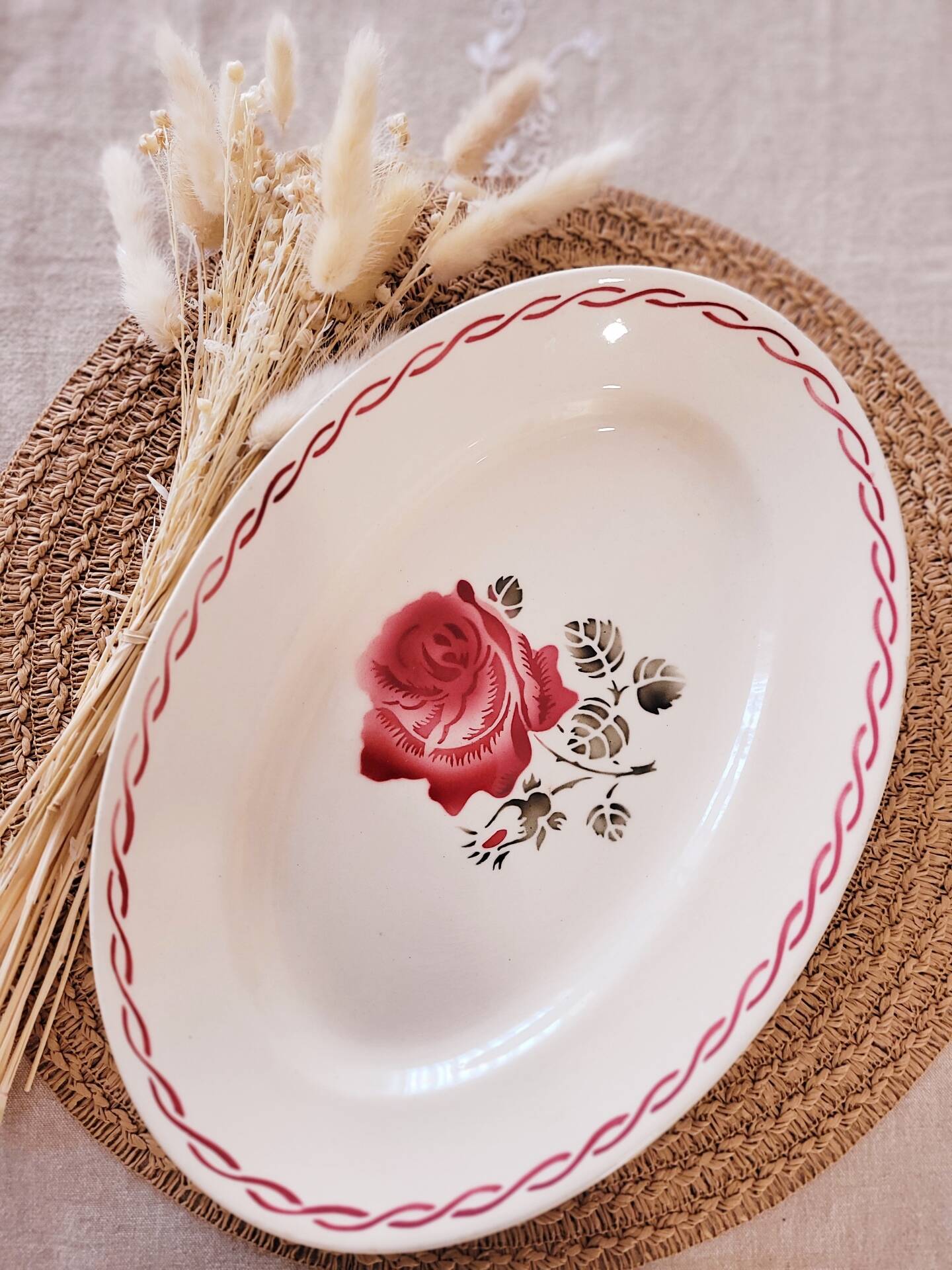 oval plate Badonviller