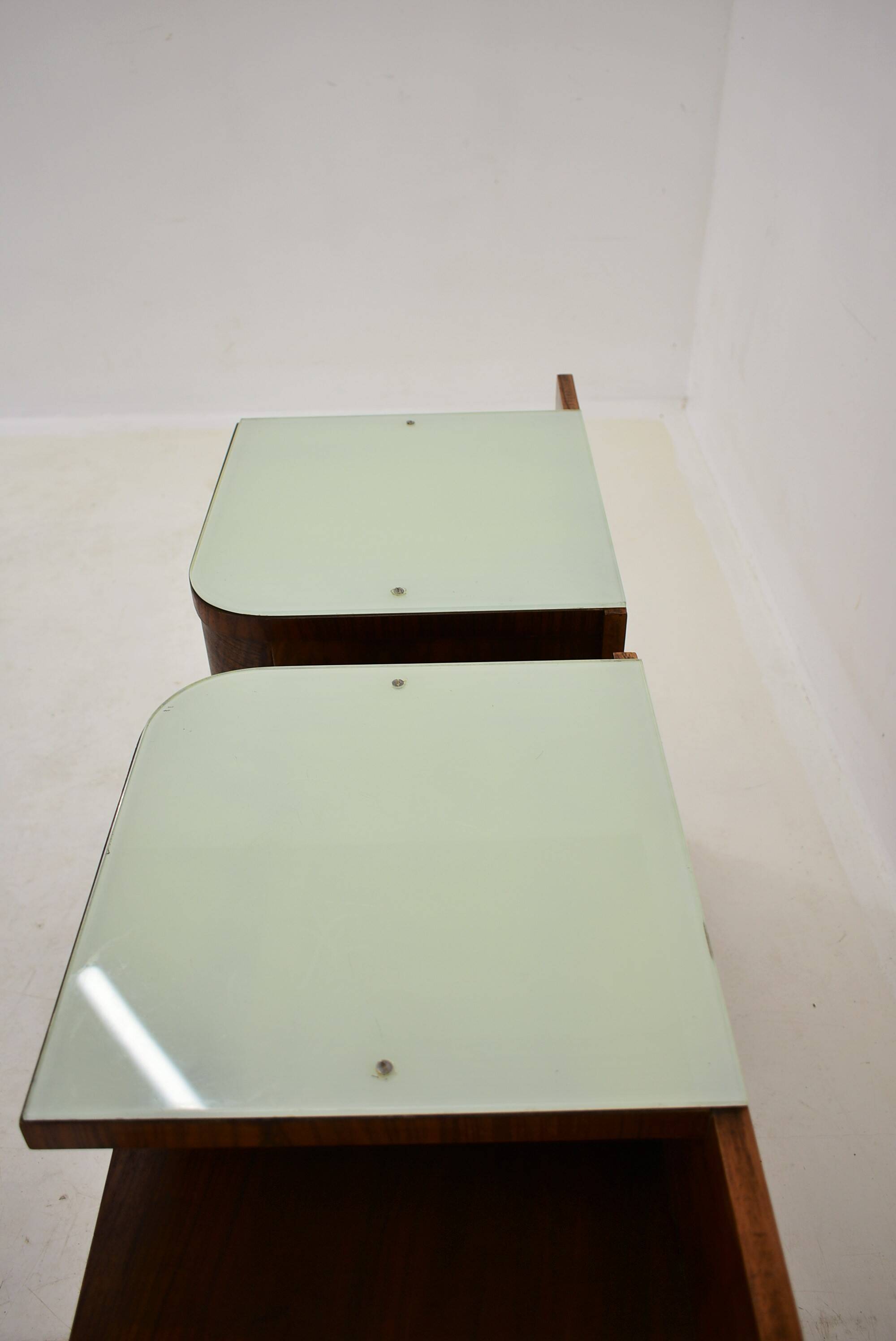 1938s,  Pair of art deco bedside table , Czechoslovakia