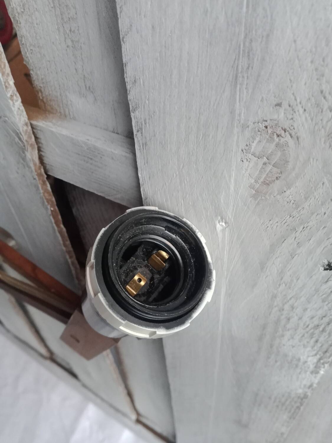 Zig zag wooden wall light from the 60s