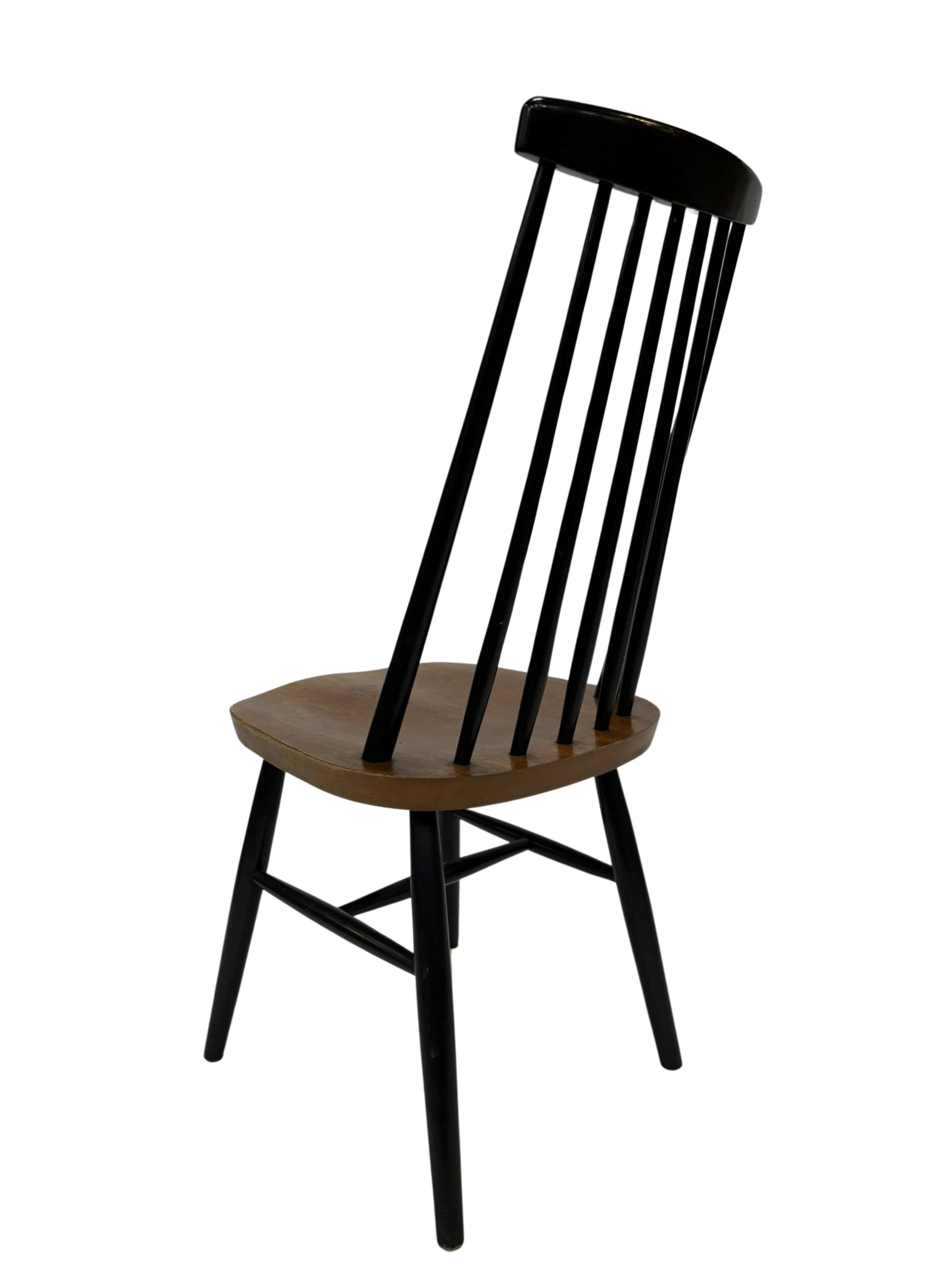 Mid-Century modern spindle back chair by Ilmary Tapiovaara, 1960s