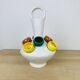 Multicoloured ceramic vase from the 1950s.