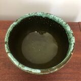 Glazed ceramic salad bowl
