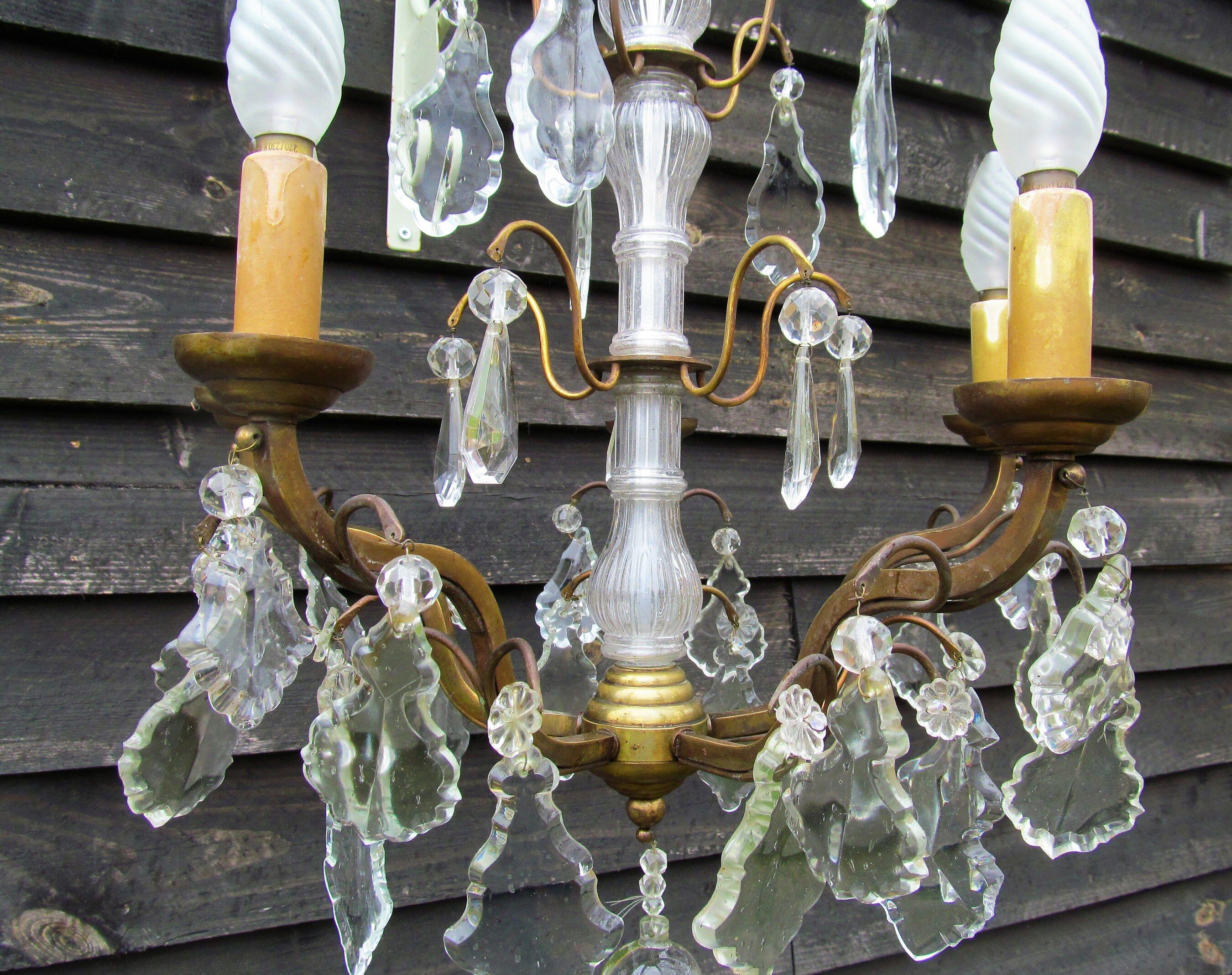 Louis XV style crystal chandelier