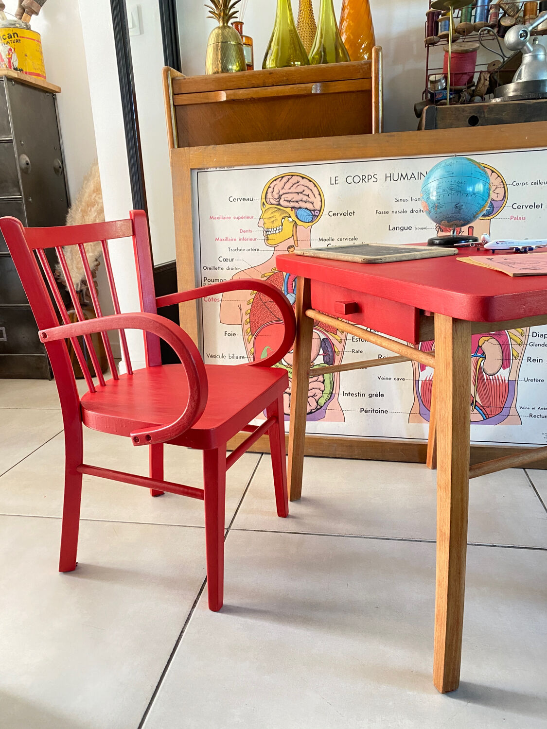 Baumann desk and children's chair set