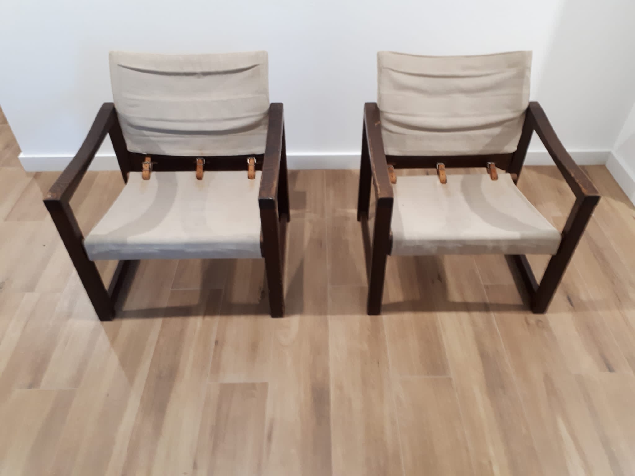 Pair of diana chairs, sweden, 70s