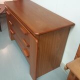 Oak-plated dresser 1980