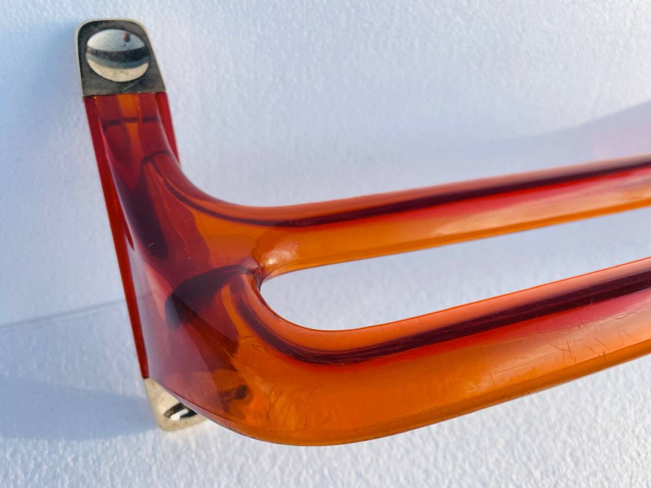 Set of 4 Burnt Orange 1970s Bathroom Accessories