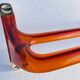 Set of 4 Burnt Orange 1970s Bathroom Accessories
