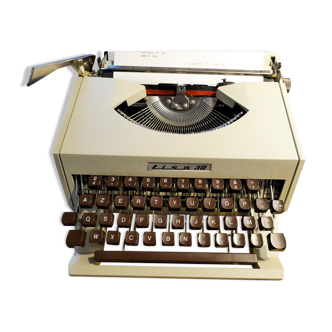 Machine à écrire Lisa 30 taupe chocolat vintage