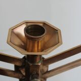 Chandelier en métal doré