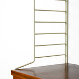 'string' bookcase with metal frame