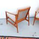 Vintage Thonet teak armchair, retro 1960s–70s style.