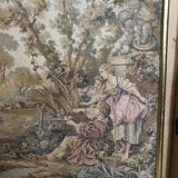 Gobelins tapestry “Mrs. demainnon’s fishing trip” vintage