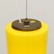 Hanging lamp of Bruno Gatta for Stilnovo in yellow Murano glass, 1950s