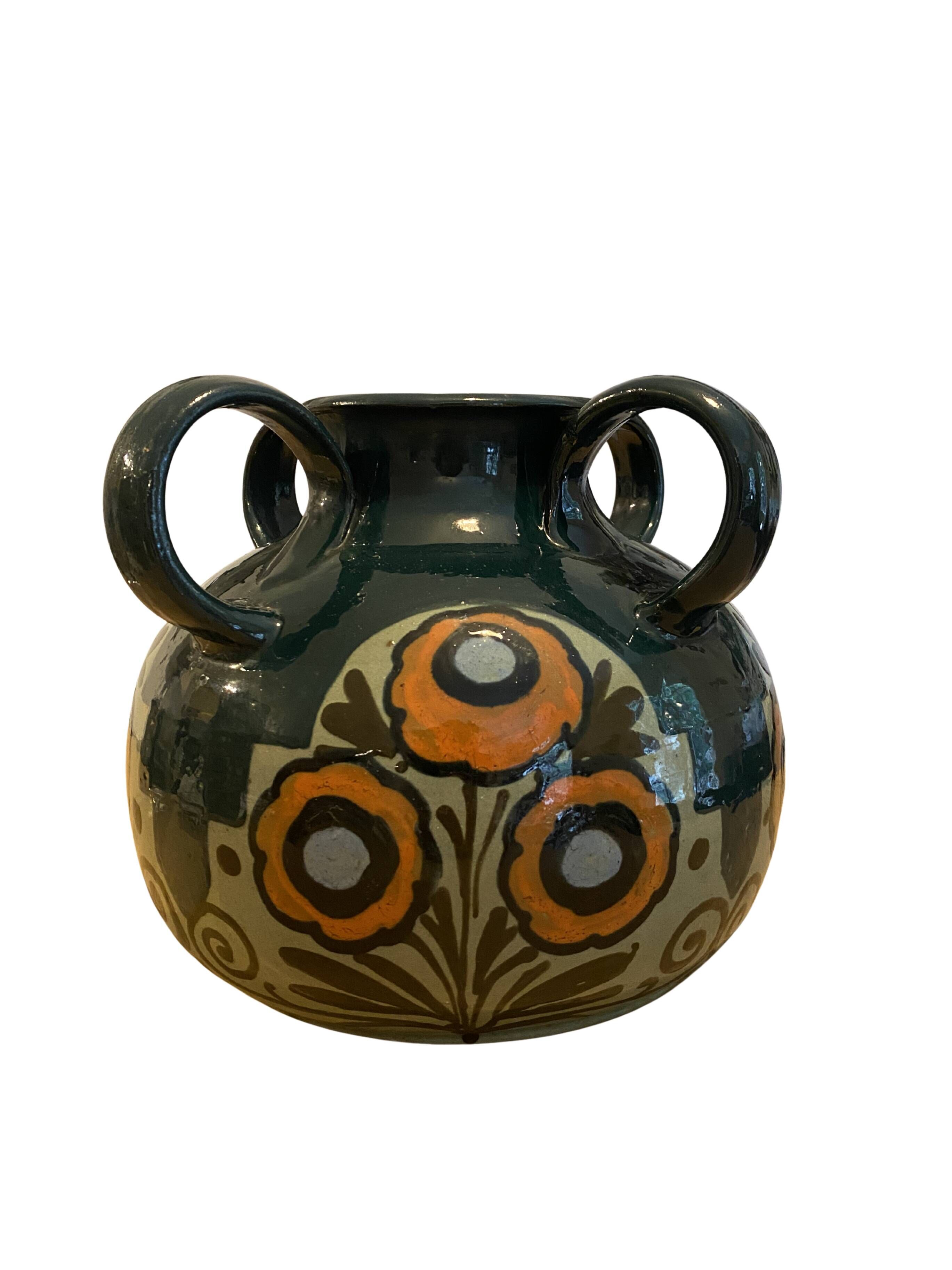 Vase boule à 4 anses