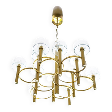 Lampe suspendue sculpturale par Gaetano Sciolari
