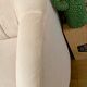 Pink velvet sofa