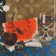 Yves Ganne: The White Pitcher and the Watermelon, original signed lithograph