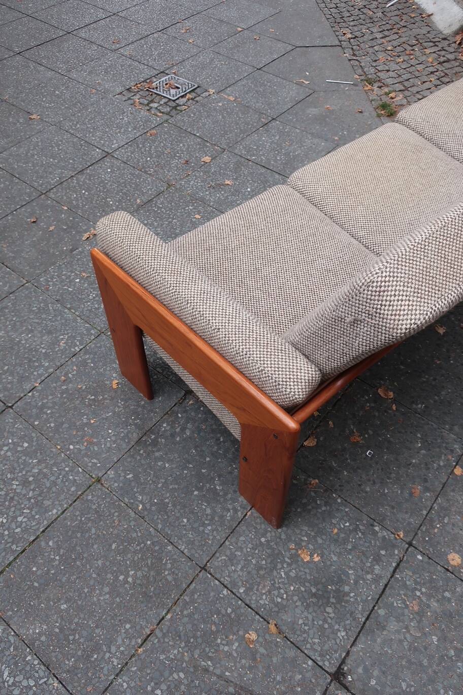 Scandinavian sofa in teak and wool À.S mobler vintage 60s Danish design
