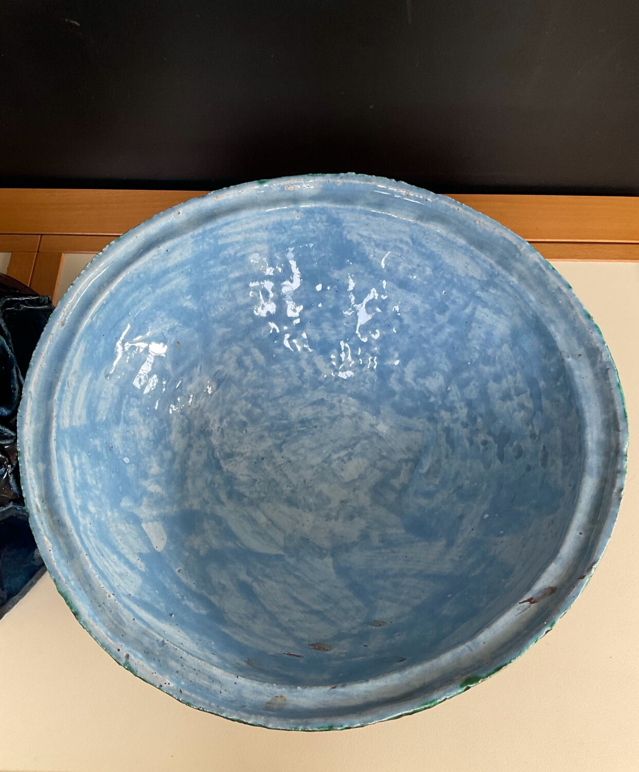 Vintage covered large pot in brutalist ceramic - Hungary