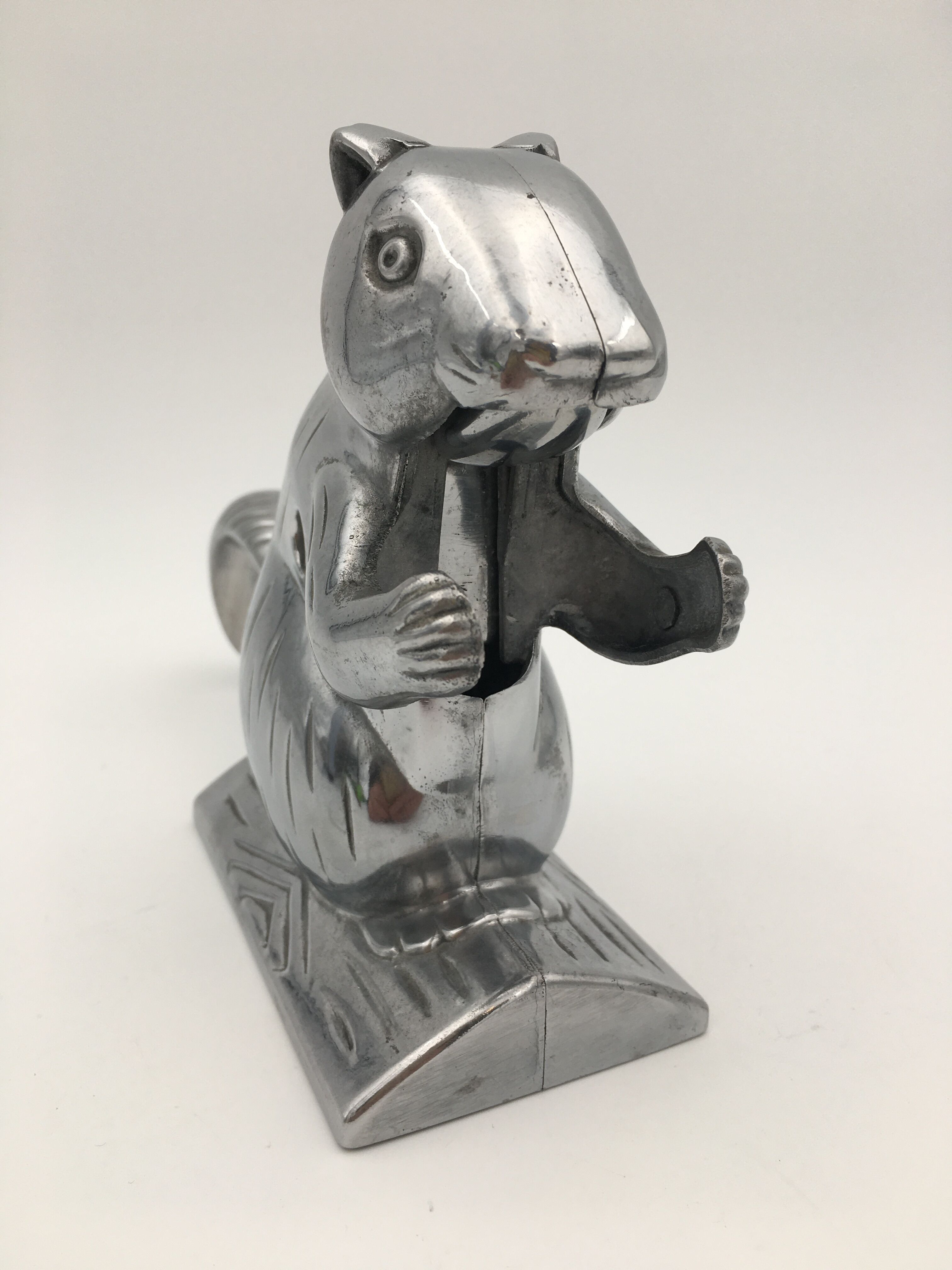 Nutcrackers, vintage nutcrackers squirrel shape, aluminum - 20th century