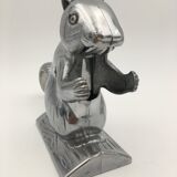 Nutcrackers, vintage nutcrackers squirrel shape, aluminum - 20th century