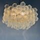 Venetian chandelier in colorless Murano glass, circa 1970
